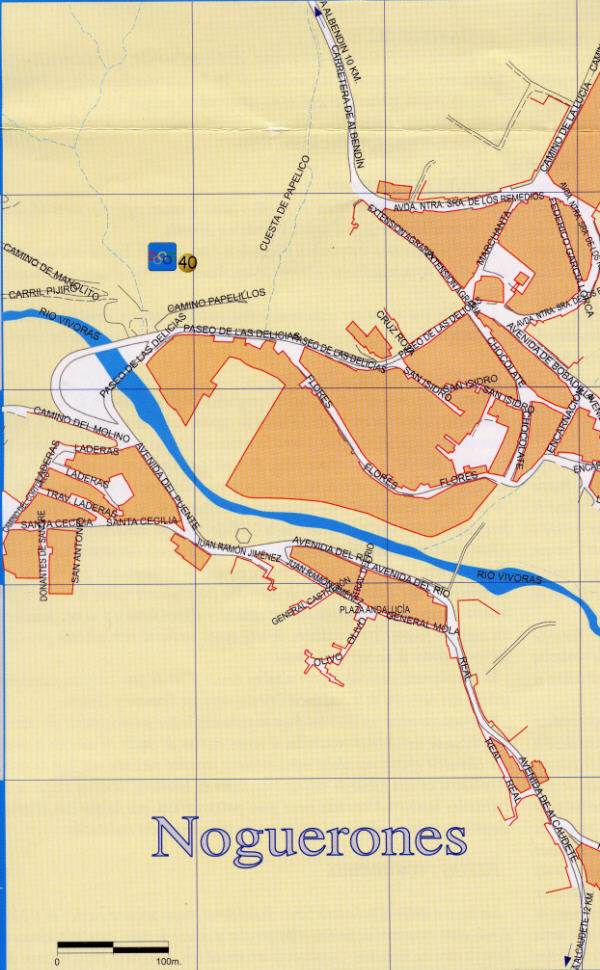 Plano de los Noguerones Zona 1