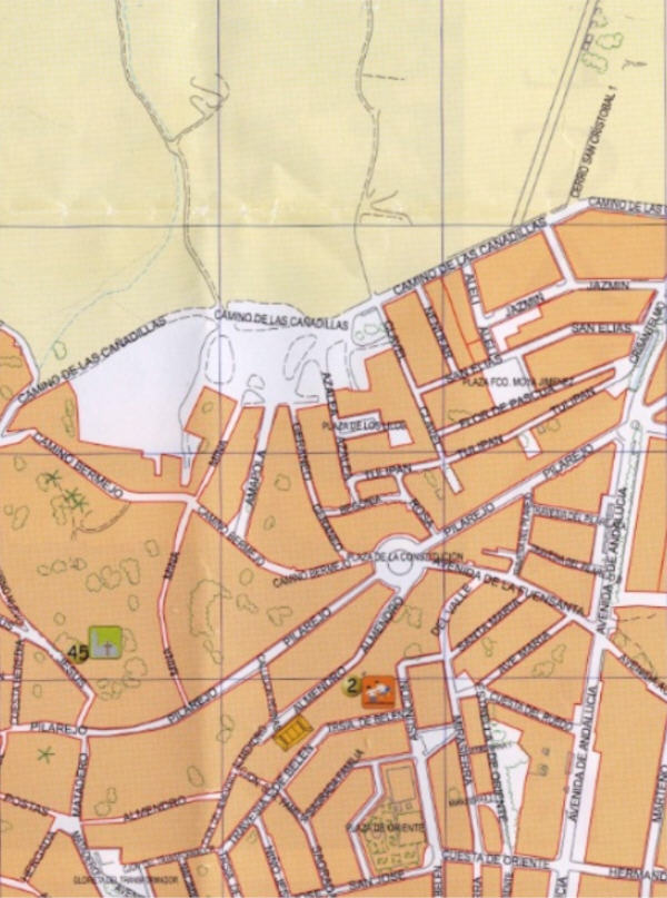 Plano de la Zona de Plz. Constituci�n