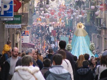 Las costaleras de las Nieves en Barcelona