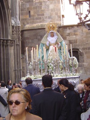 Las costaleras de las Nieves en Barcelona