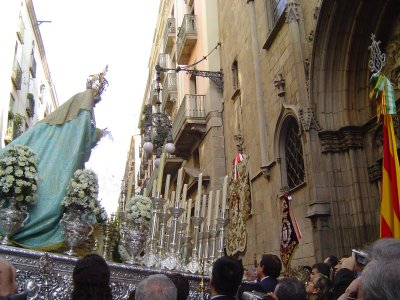 Las costaleras de las Nieves en Barcelona