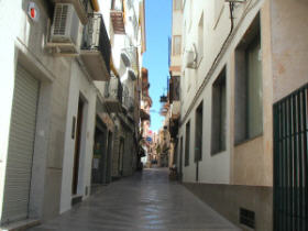 La calle Llana vista desde la Plaza